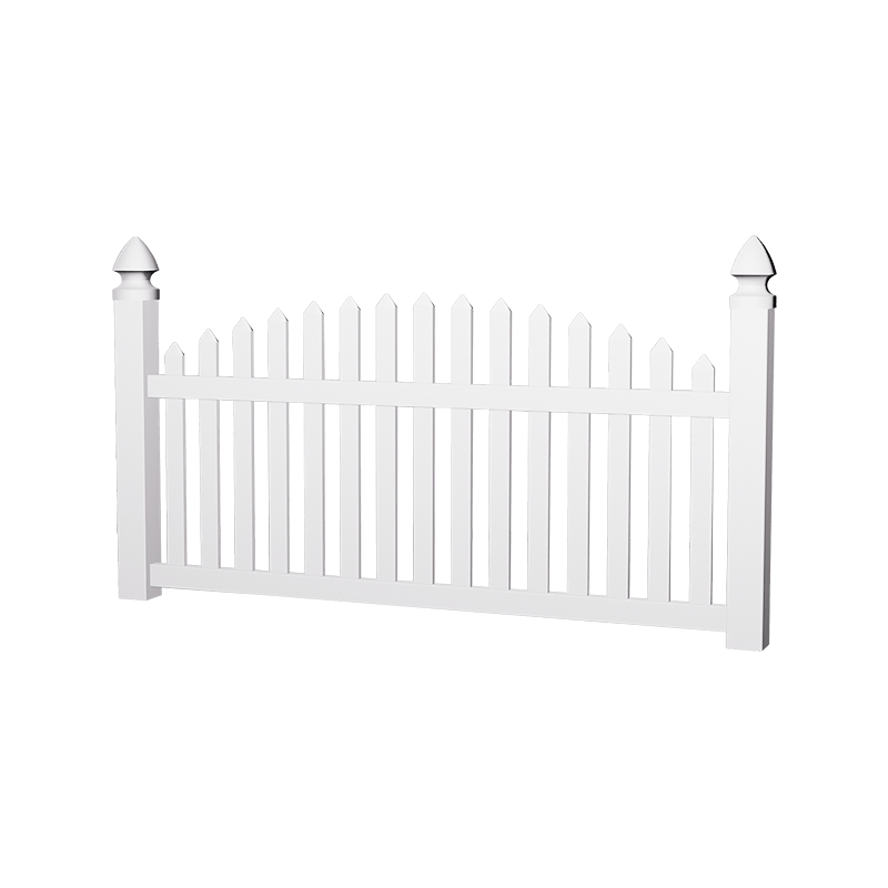Hab3 PVC Arched Picket Fence